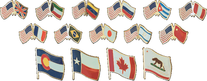 USA / International Flag Emblems