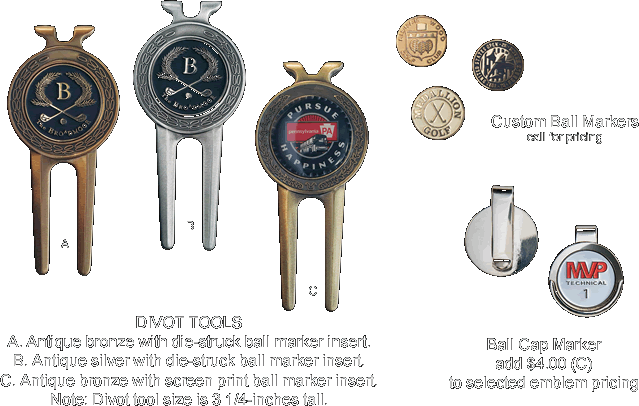 Golf Divot Tools / Ball Markers